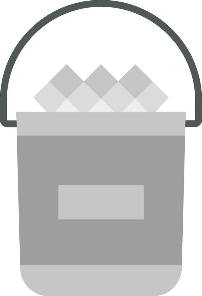 Ice Bucket Vector Icon