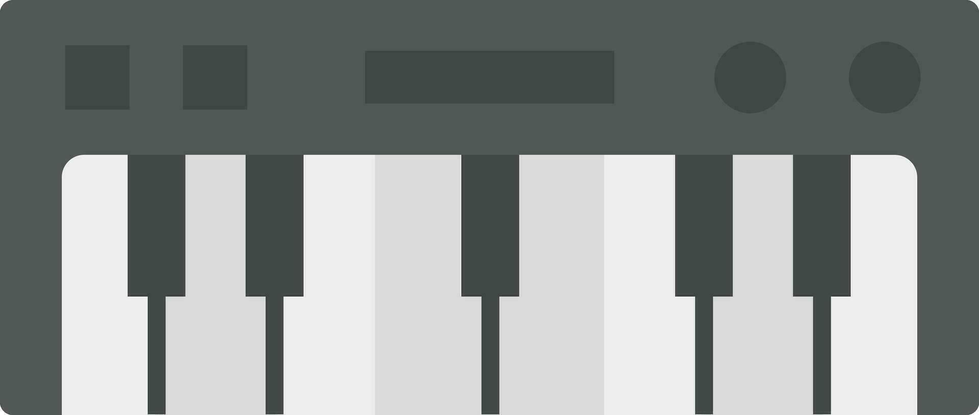 Piano keyboard Vector Icon