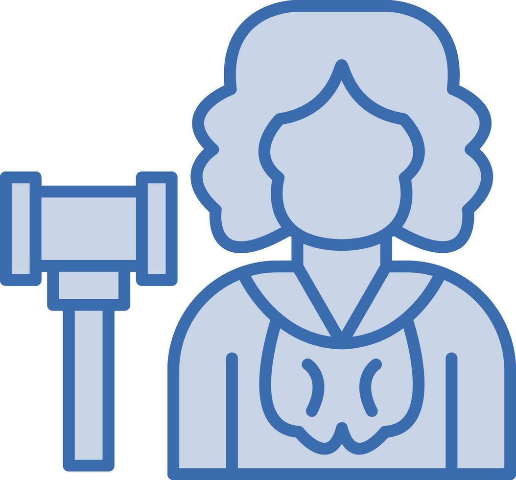 Judge Female Vector Icon