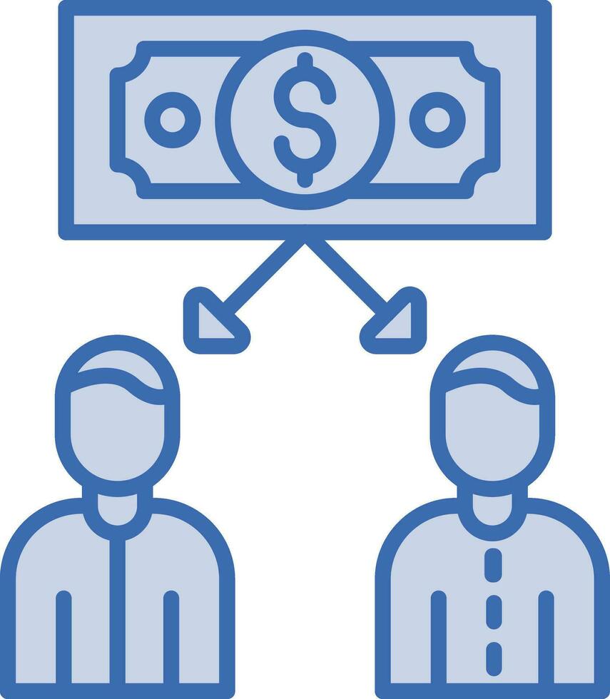 Peer to Peer Lending Vector Icon