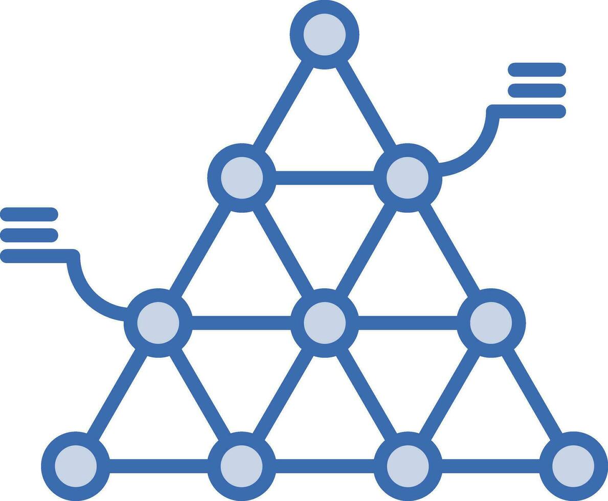 Segmented Pyramid Vector Icon