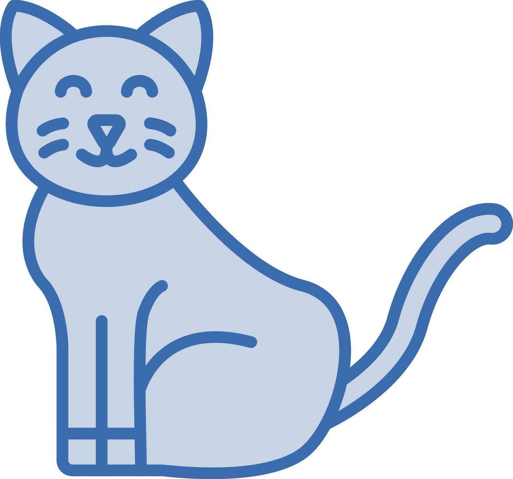 icono de vector de gato