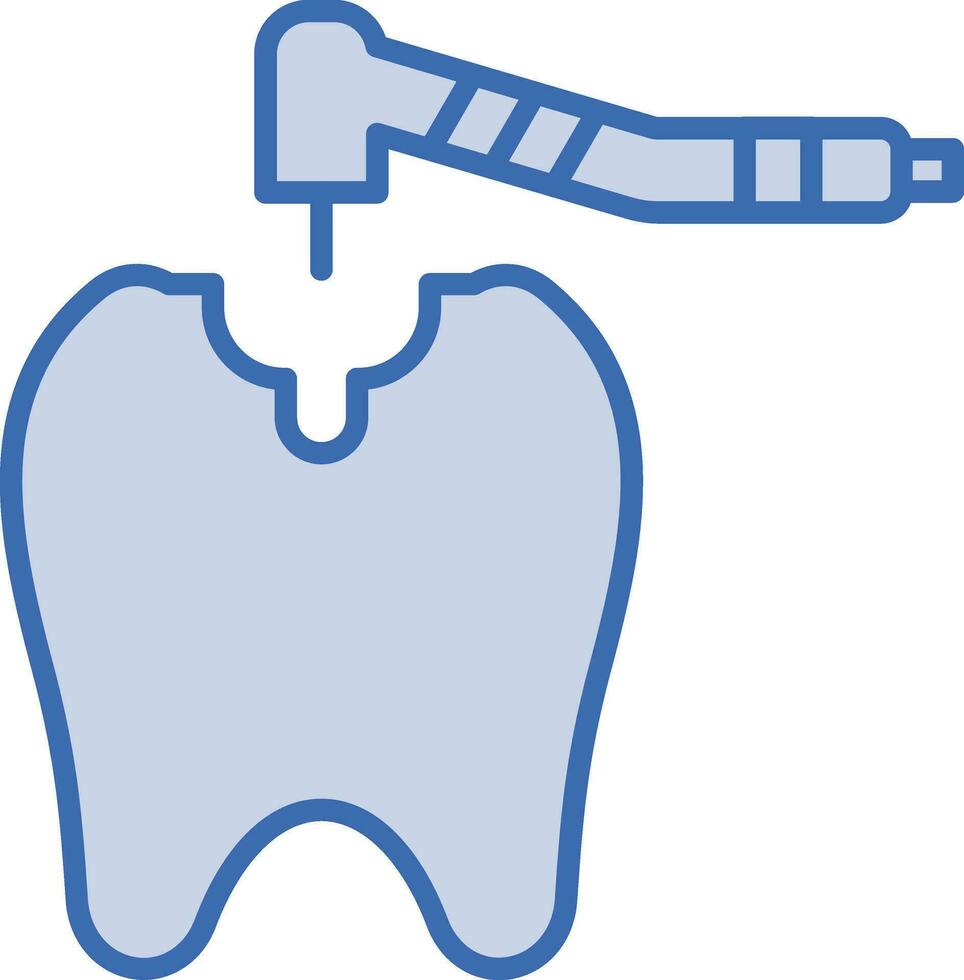 Tooth Drilling Vector Icon