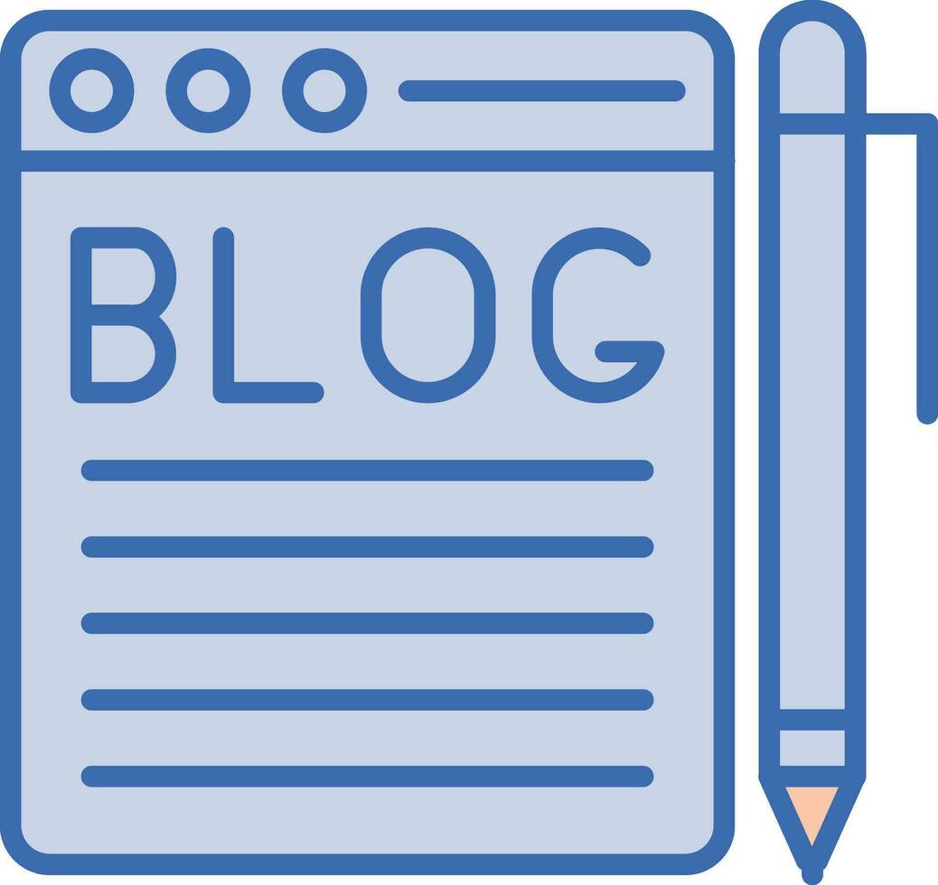 Blogging Vector Icon