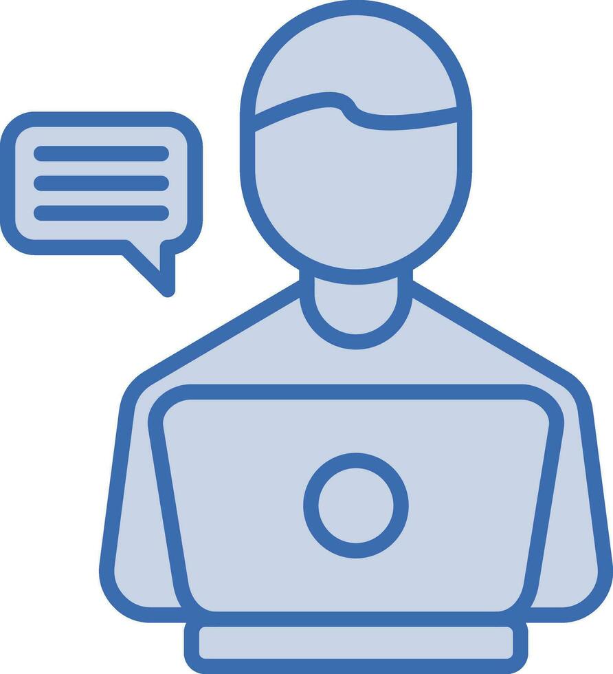 Blogger Vector Icon