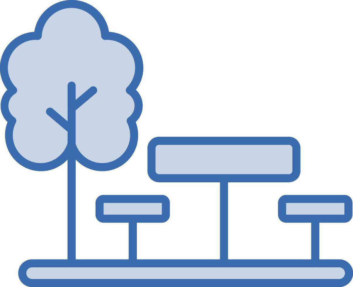Picnic Table Vector Icon