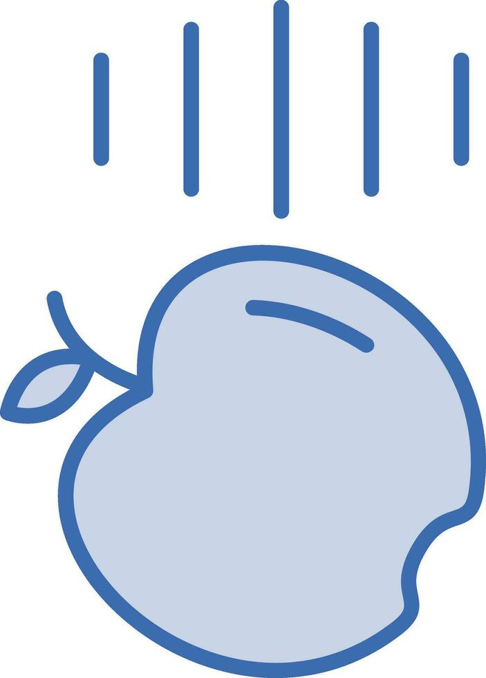 Falling Apple Vector Icon
