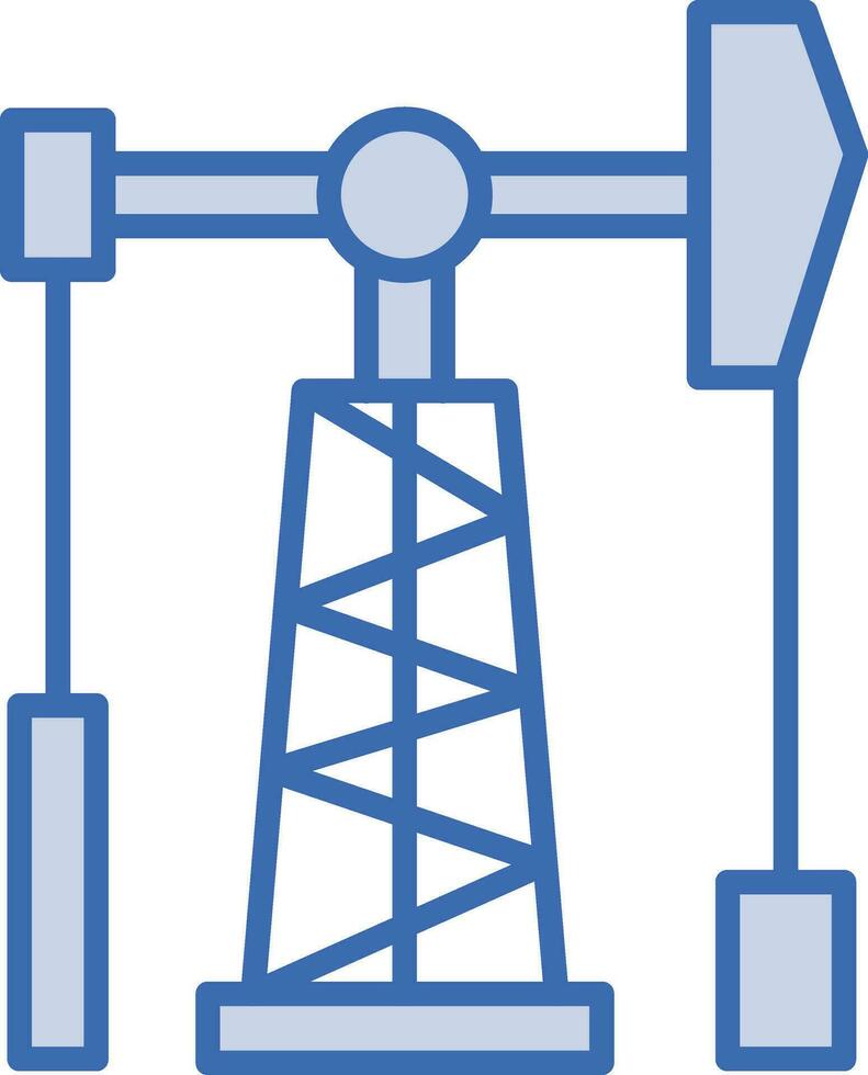 icono de vector de torre de perforación