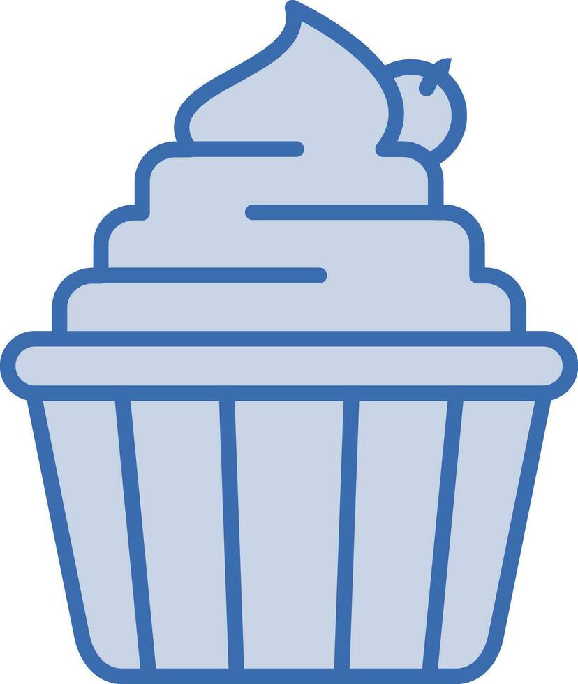 icono de vector de cupcake