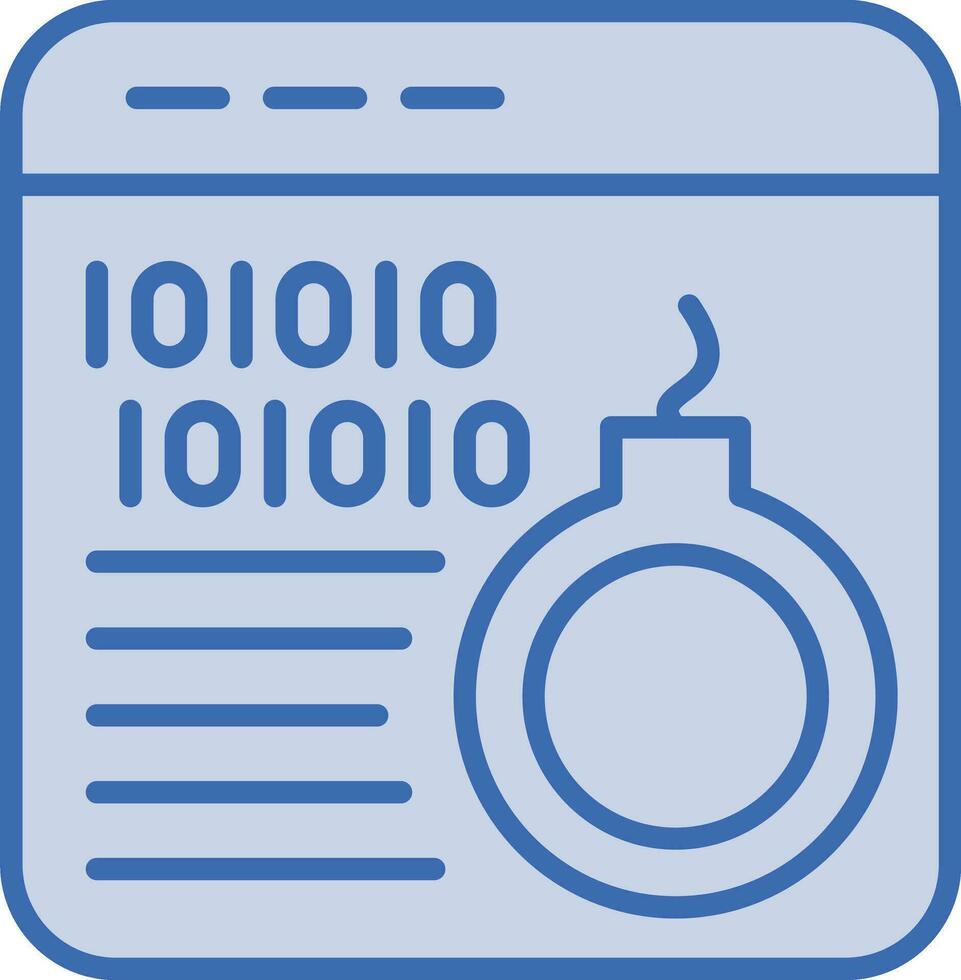 Cyber Bomb Vector Icon