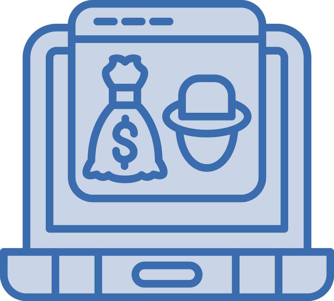 Online Robbery Vector Icon