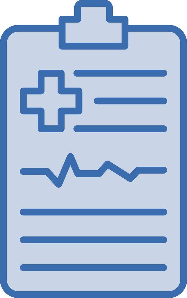 icono de vector de informe médico