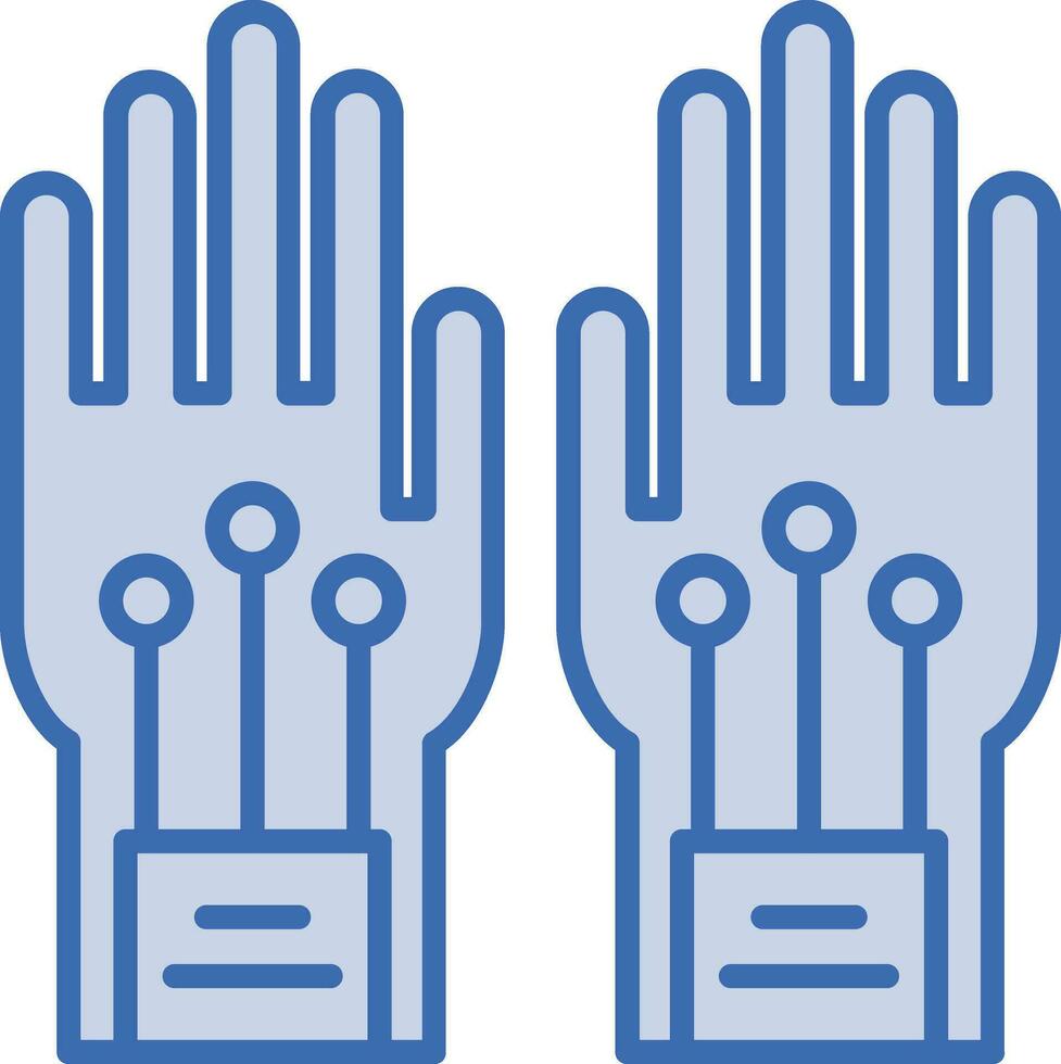 Wired Gloves Vector Icon