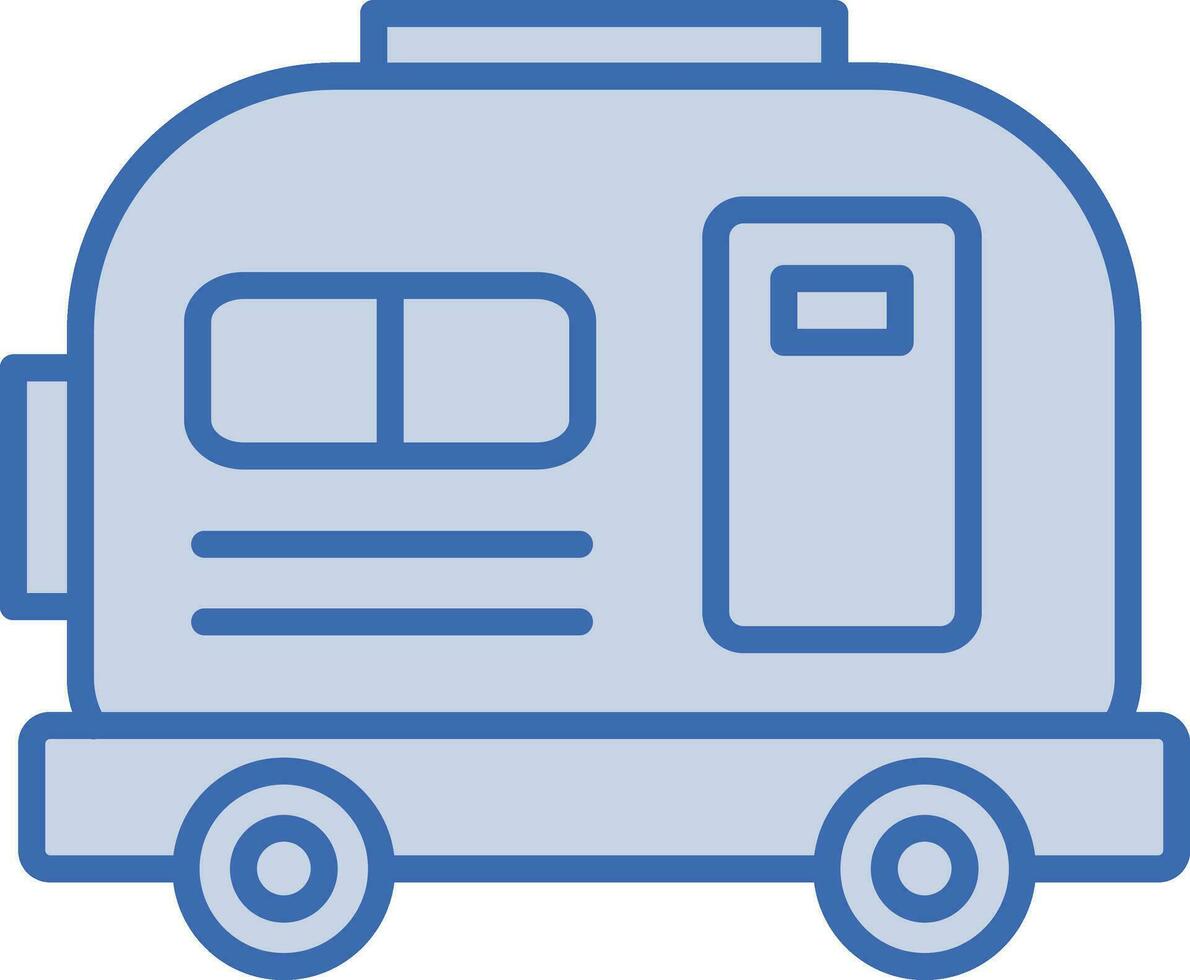 House on Wheels Vector Icon