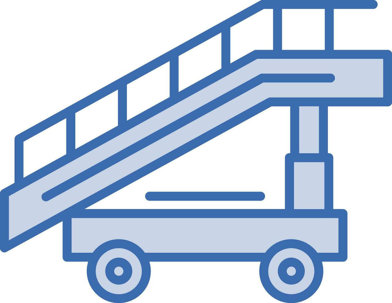 Aircraft Stairs Vector Icon