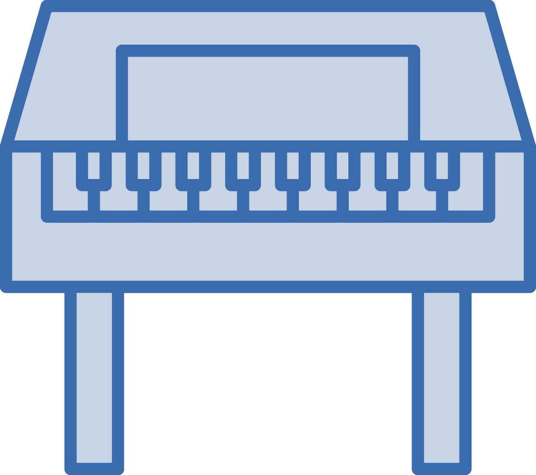 Wooden Piano Vector Icon
