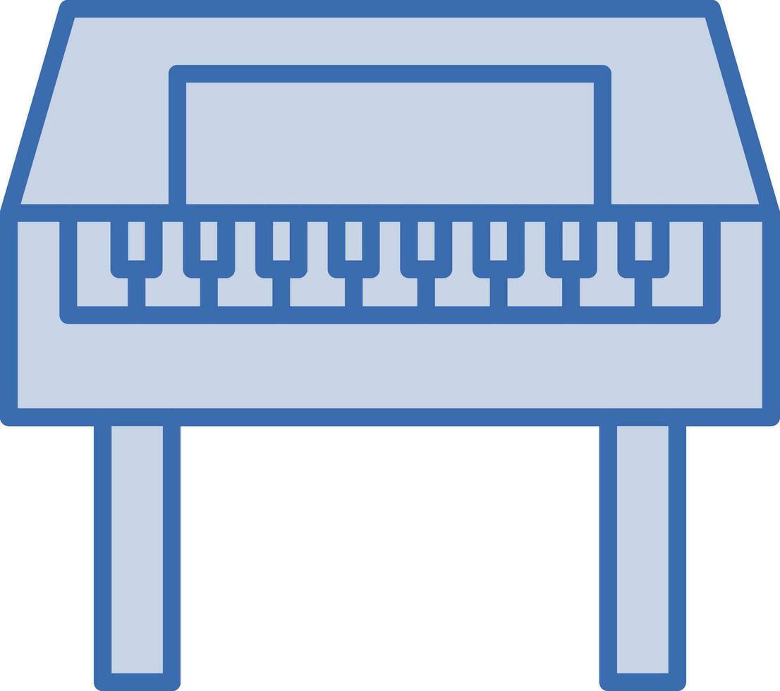 de madera piano vector icono