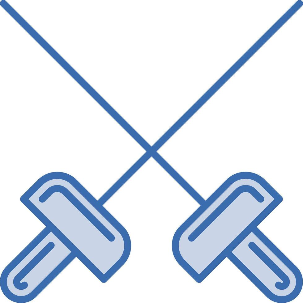 Fencing Sports Vector Icon