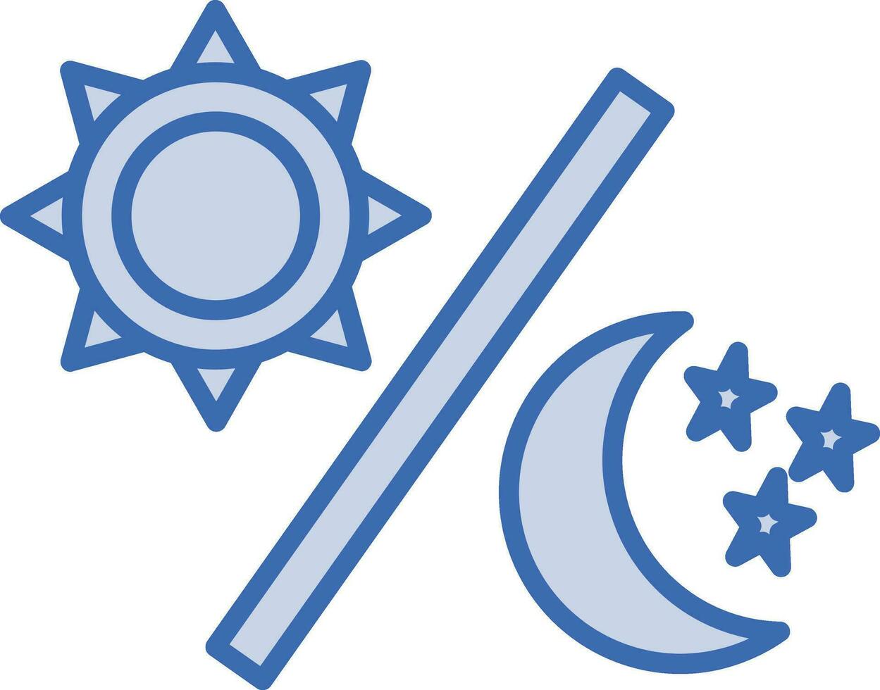 Day and Night Vector Icon
