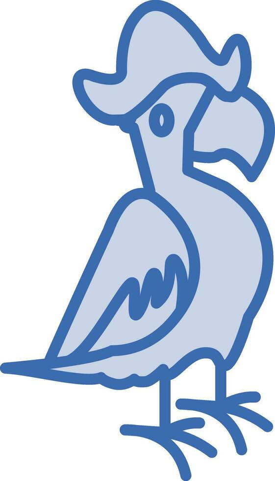 Pirate Parrot Vector Icon