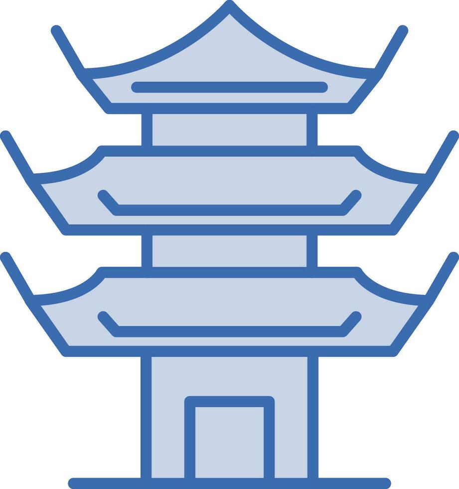 icono de vector de pagoda