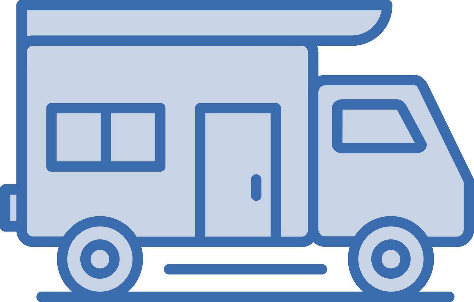 Camper Van Vector Icon