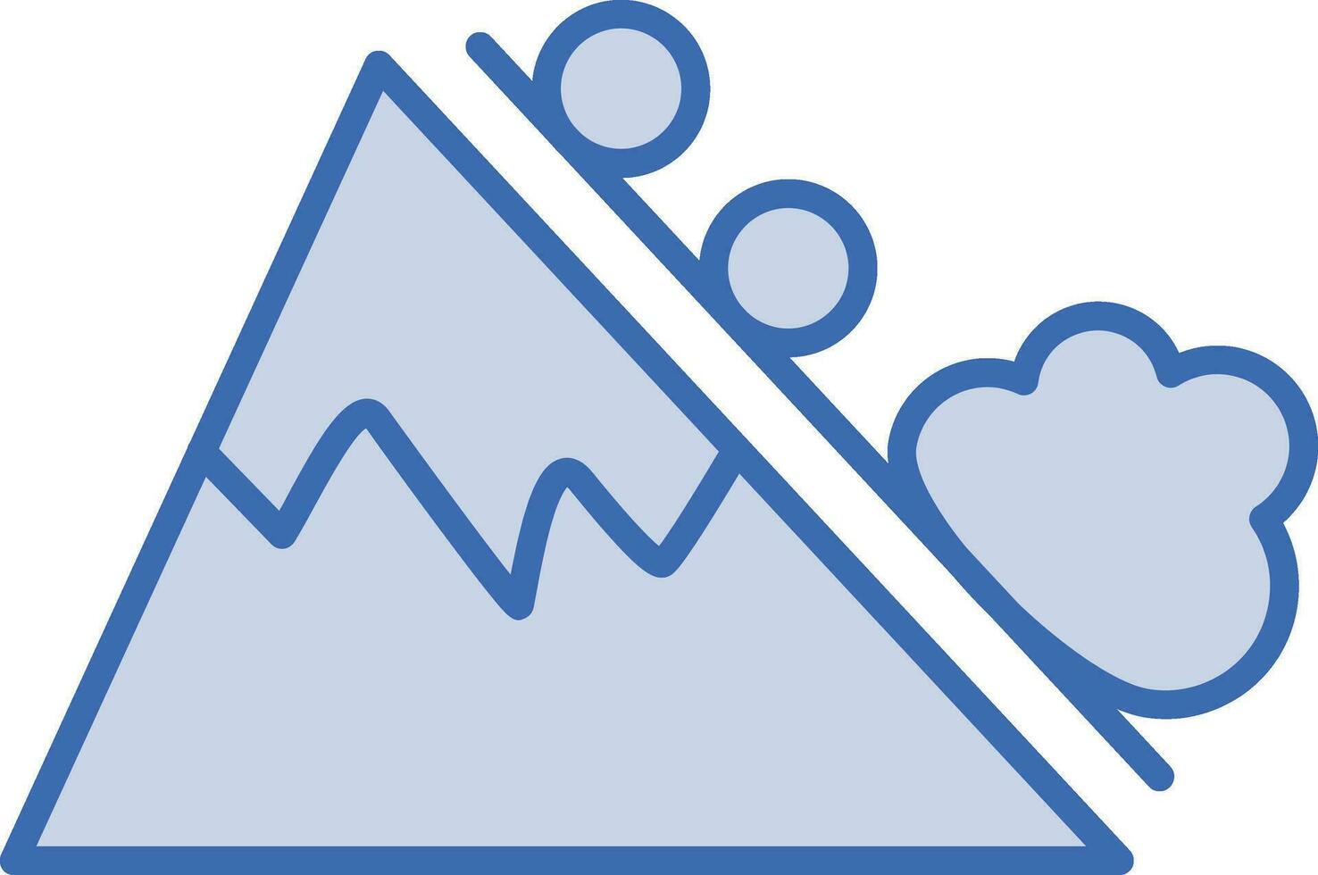 Snow Avalanche Vector Icon