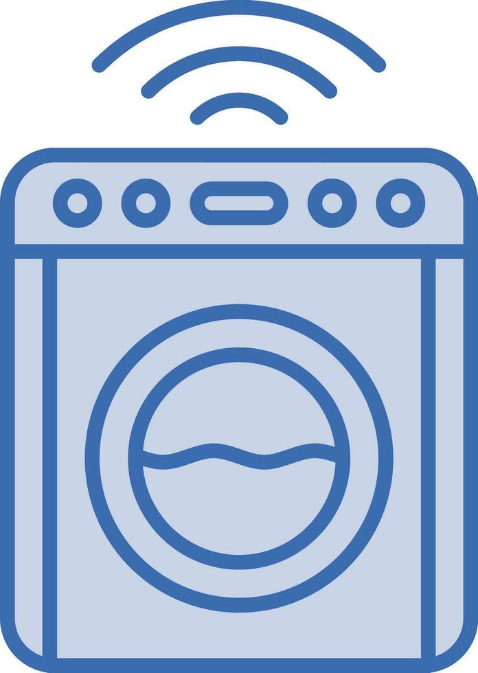 Smart Washing Machine Vector Icon