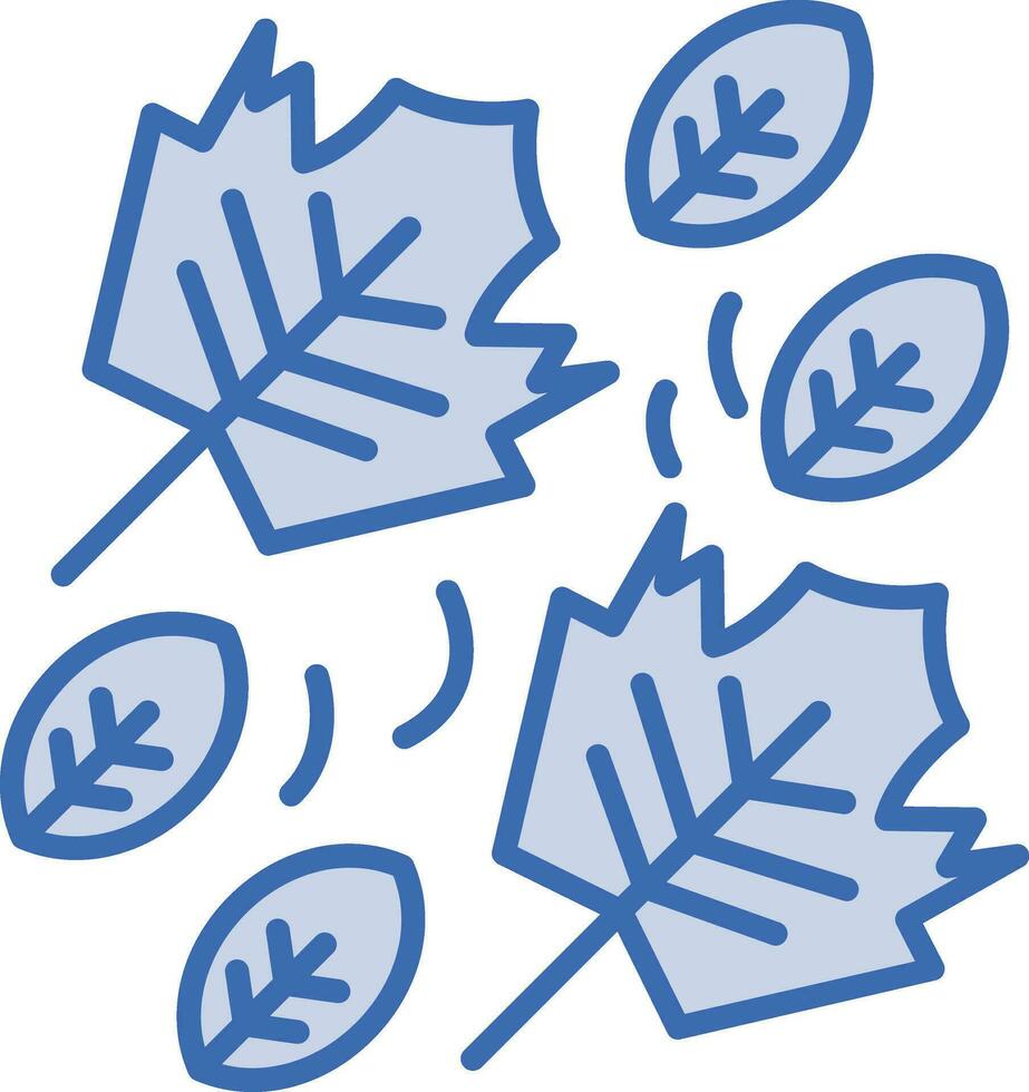 Leaves Falling Vector Icon