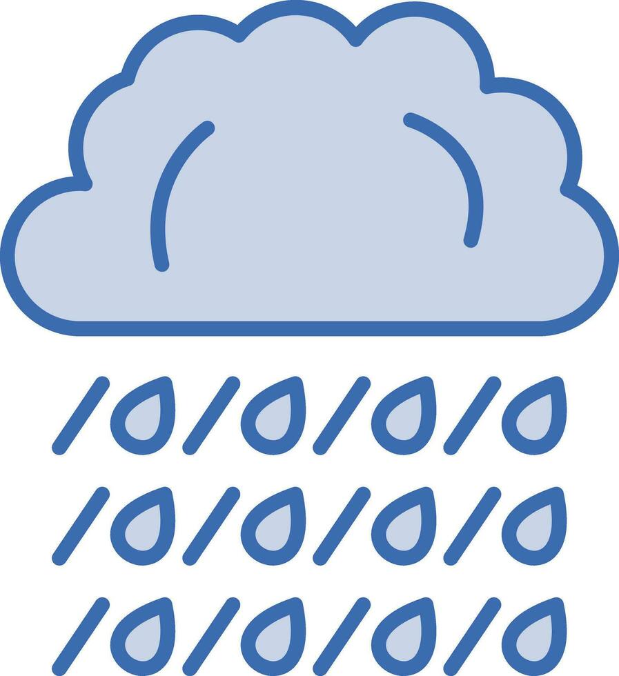 Rain Vector Icon