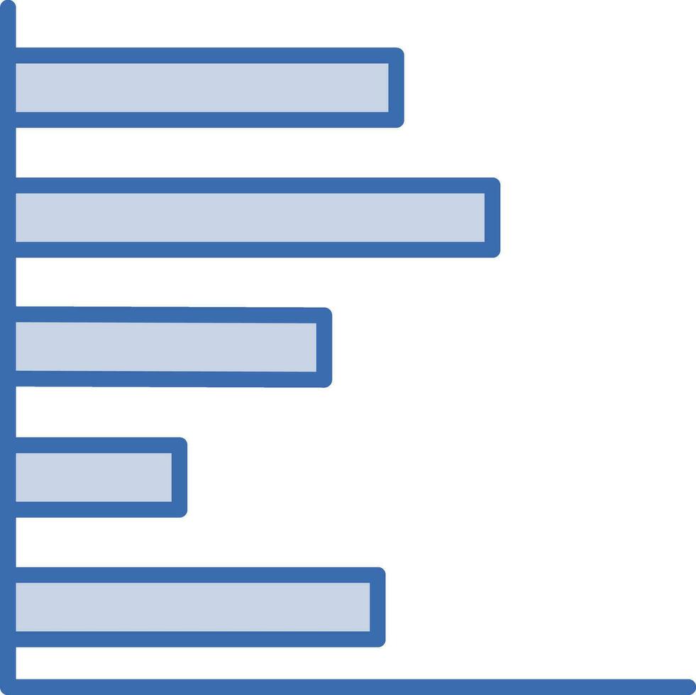 Horizontal Bars showing Progress Vector Icon