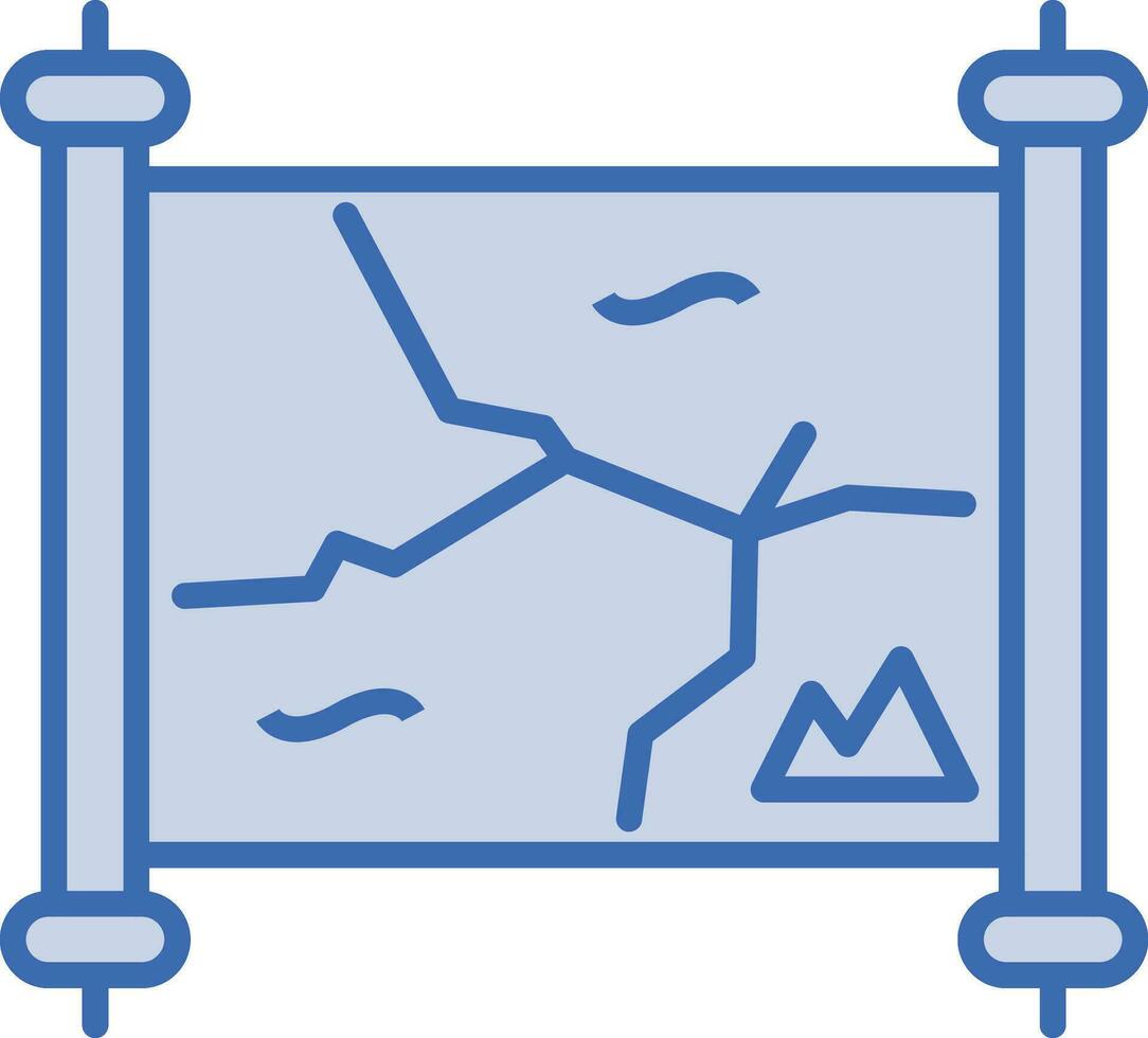 Desert Map Vector Icon