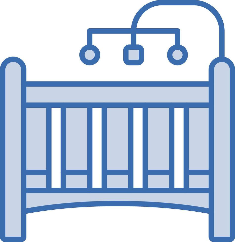 Baby Crib Vector Icon