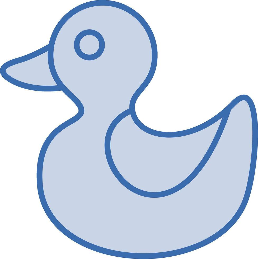 caucho Pato vector icono