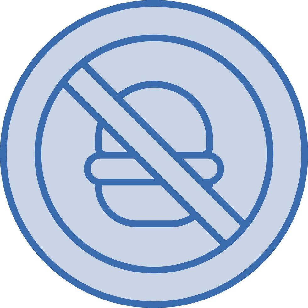 No Fast Food Vector Icon