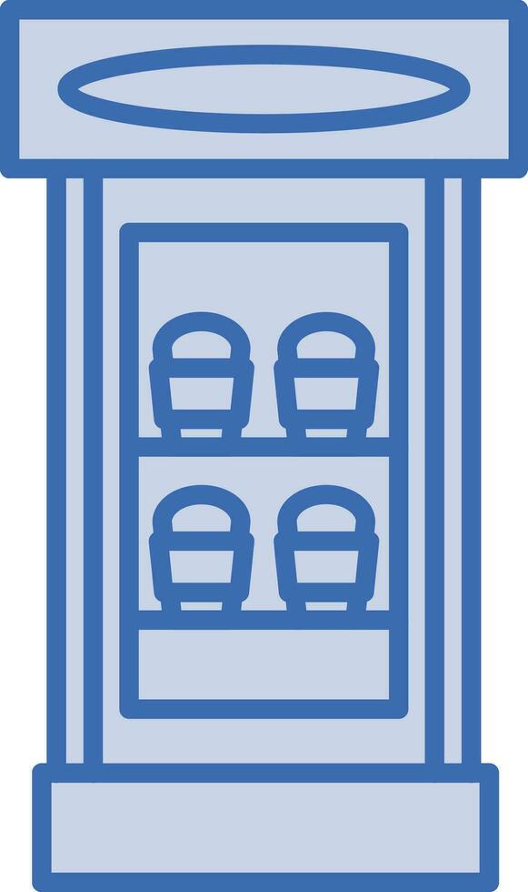 Cafe Showcase Vector Icon