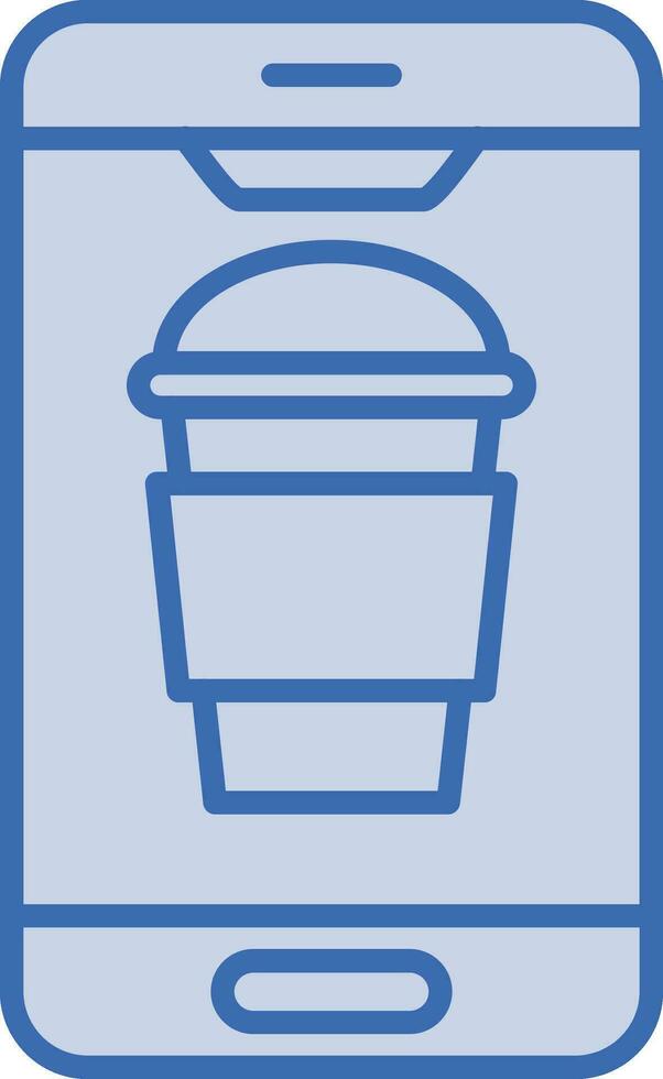 café móvil vector icono