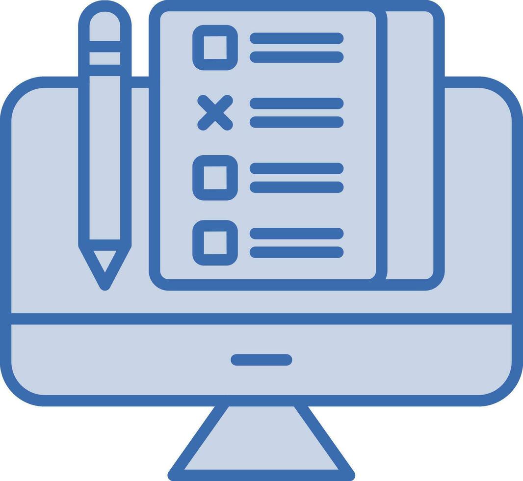 Online Exam Vector Icon