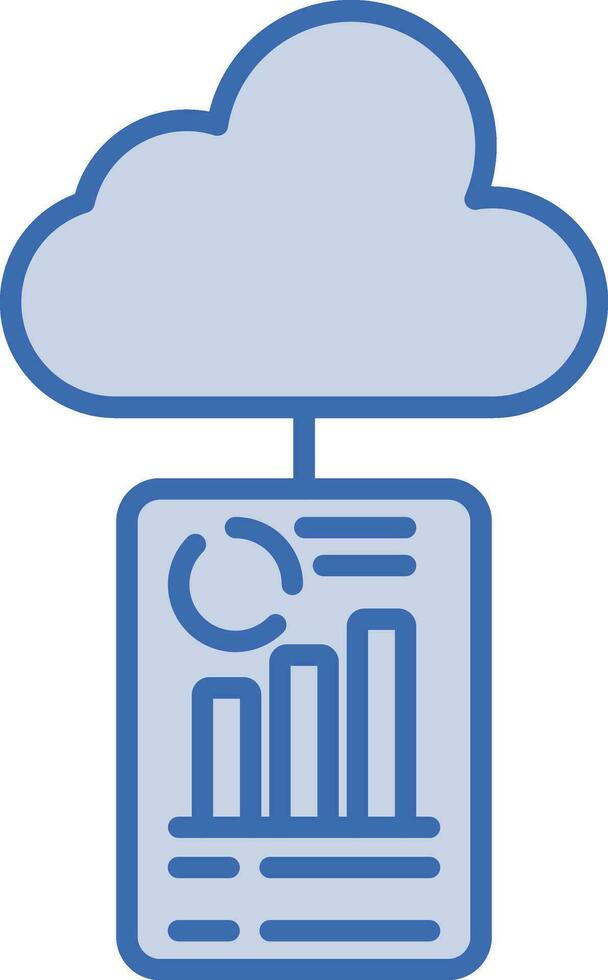 Cloud Reporting Vector Icon
