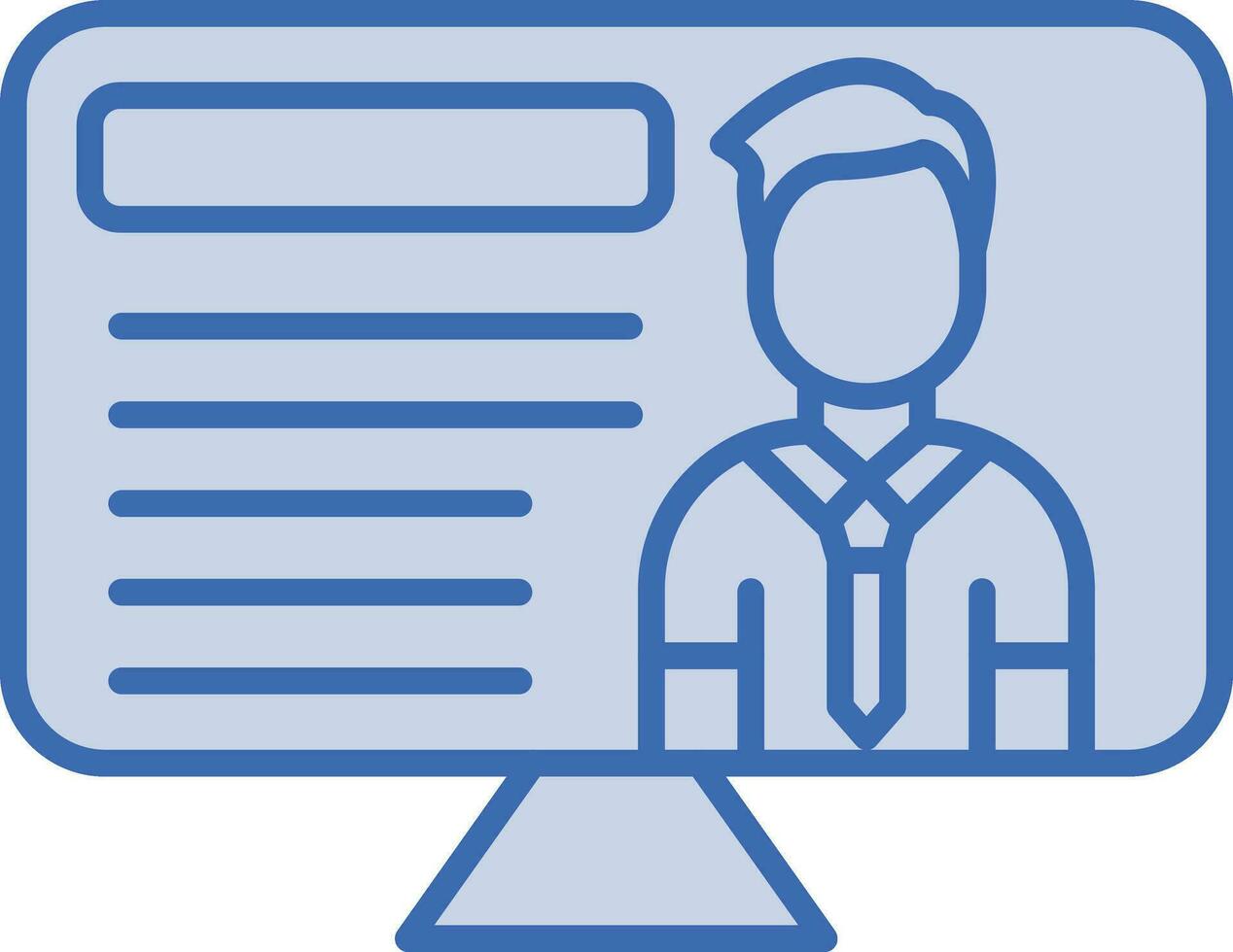 Online Lecture Vector Icon