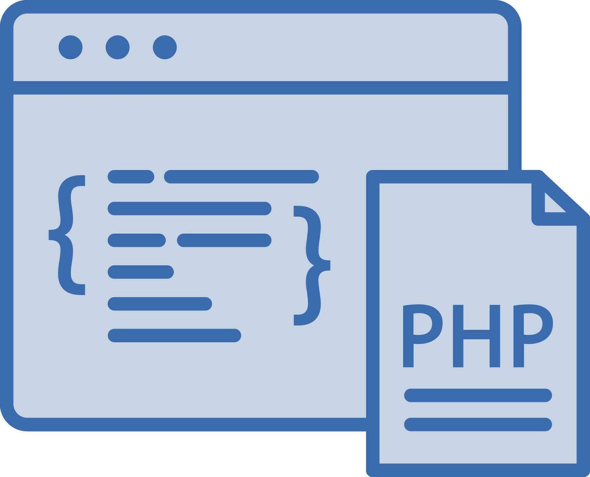 PHP Coding Vector Icon