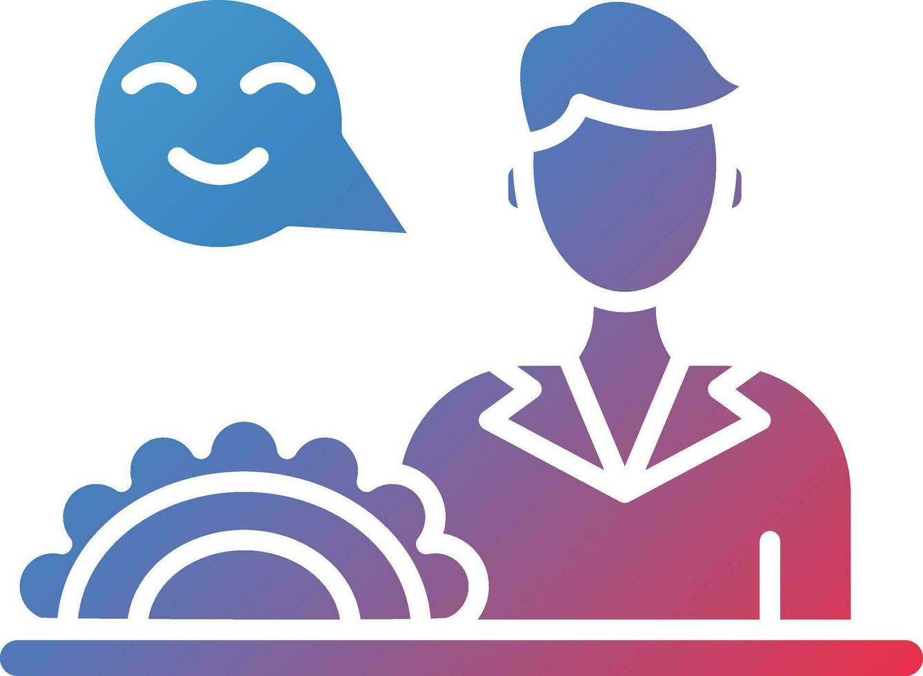 Food Vendor Male Vector Icon
