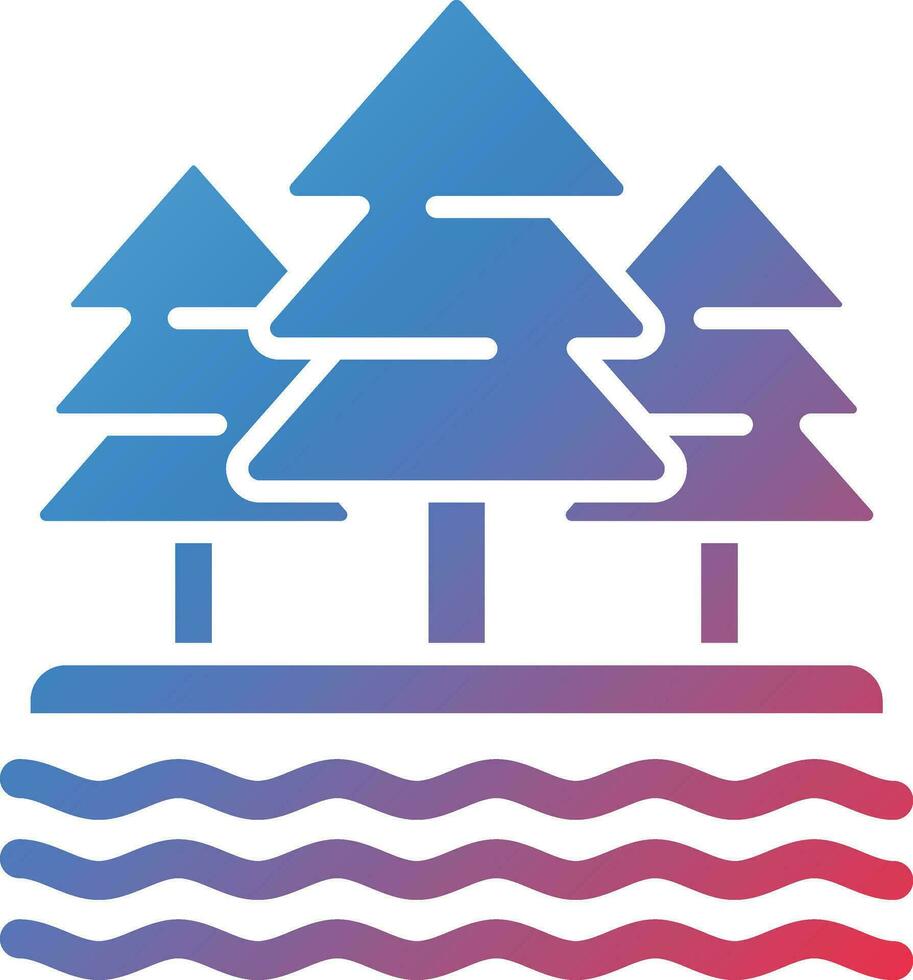 Lake Vector Icon