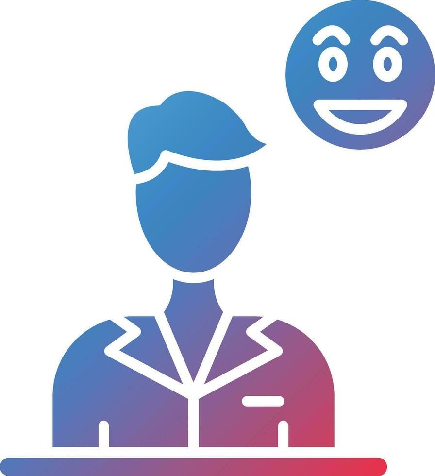 Excited Vector Icon