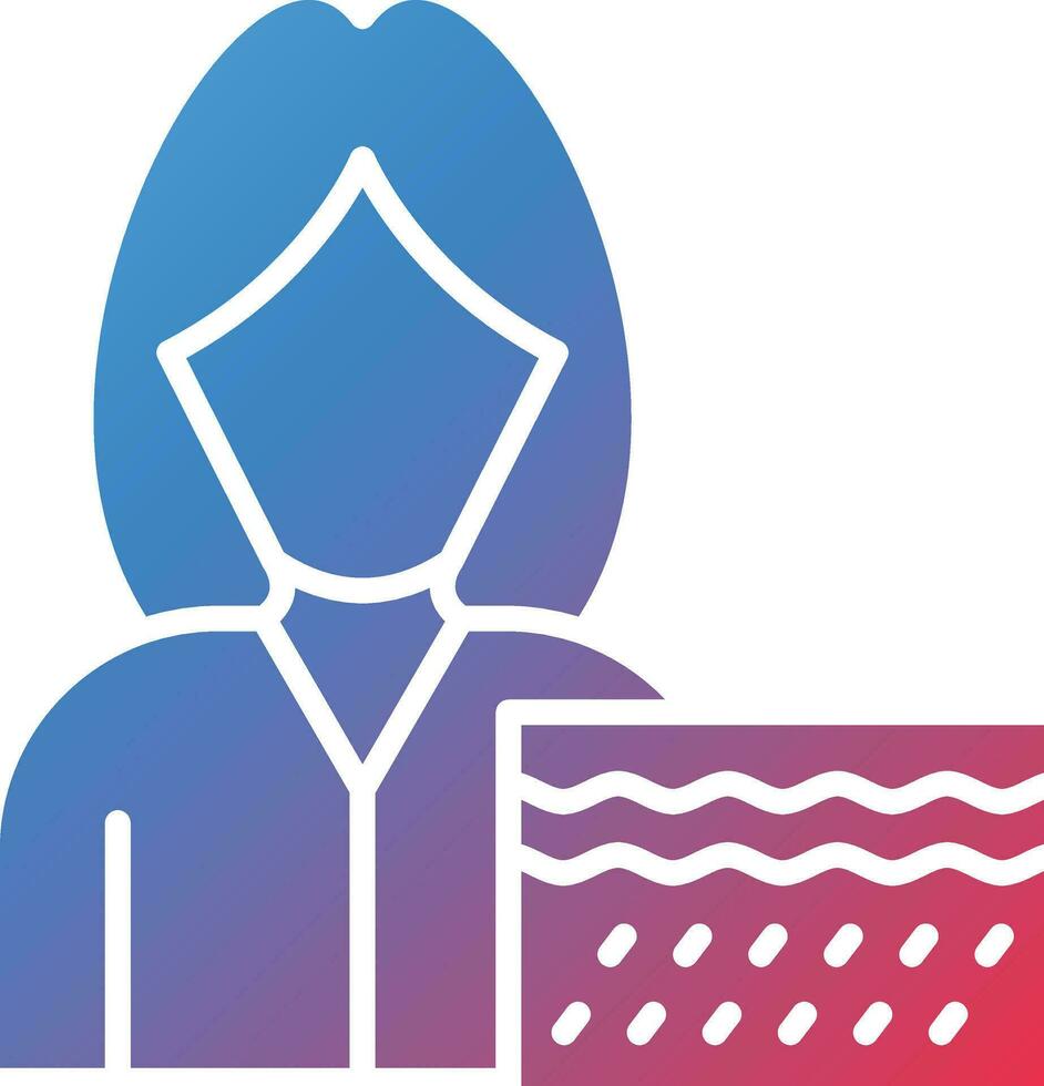 Dermatologist Female Vector Icon