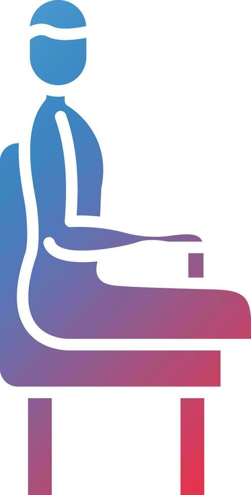 Sitting Position Vector Icon