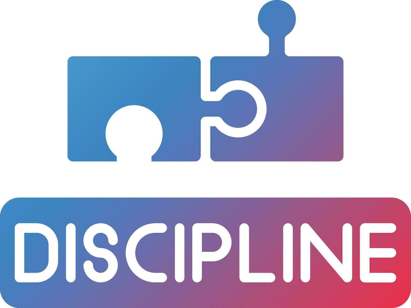 disciplina vector icono