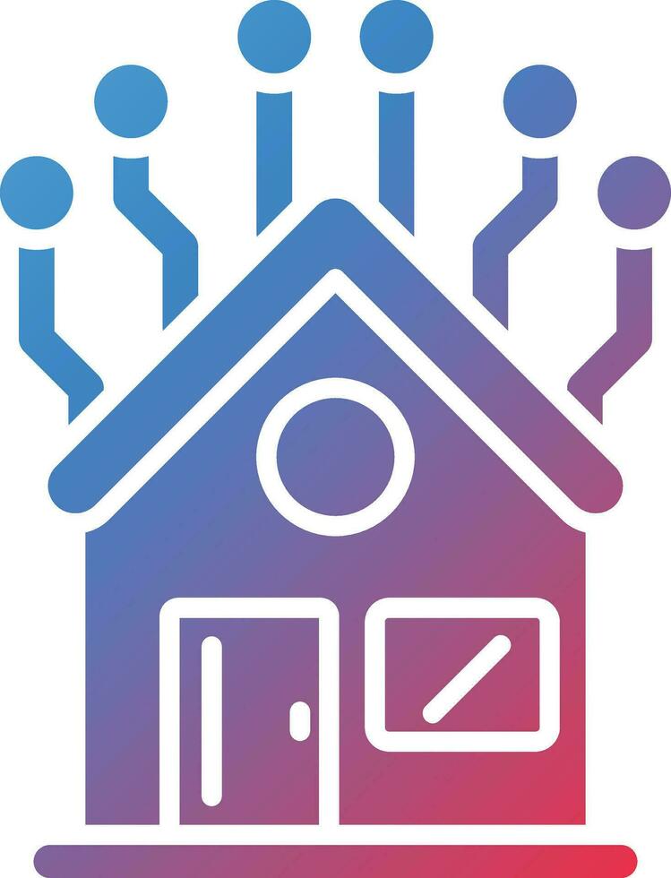 Home Network Vector Icon