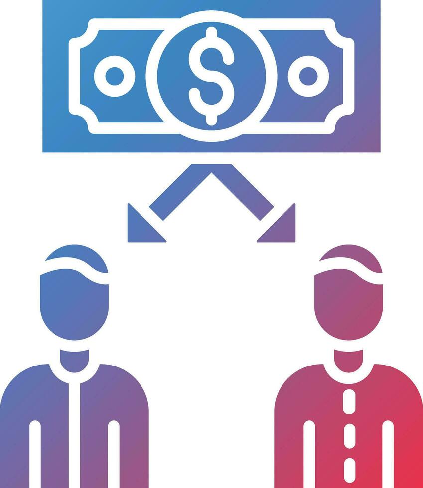 Peer to Peer Lending Vector Icon