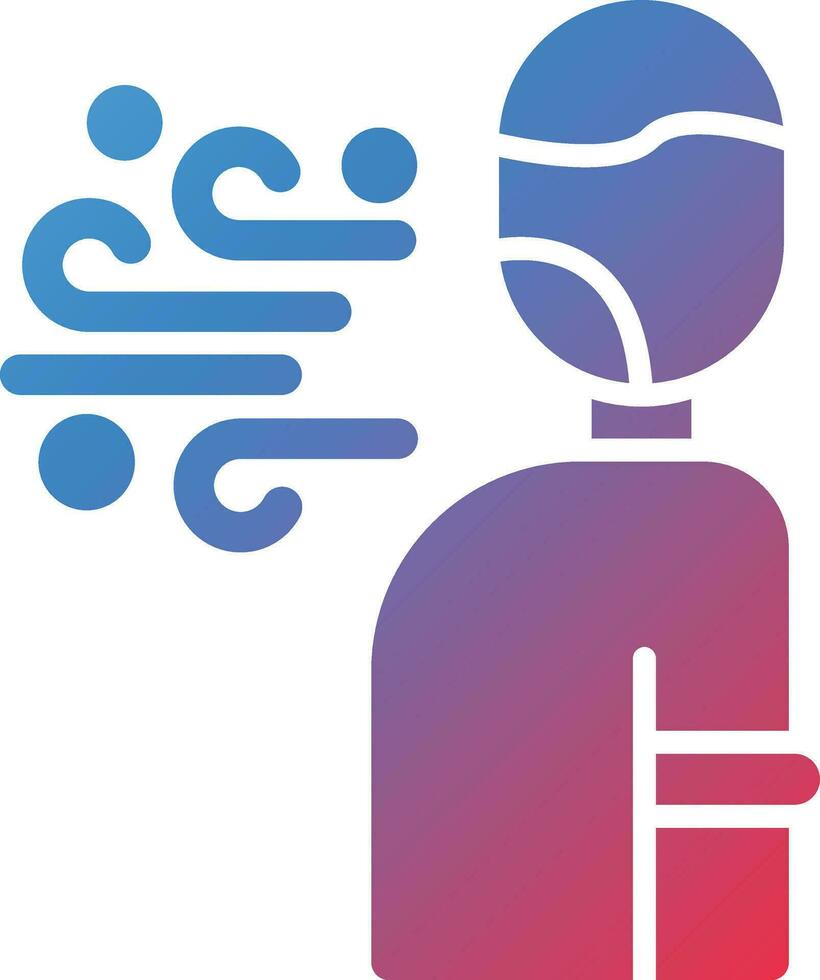Shortness of Breath Vector Icon